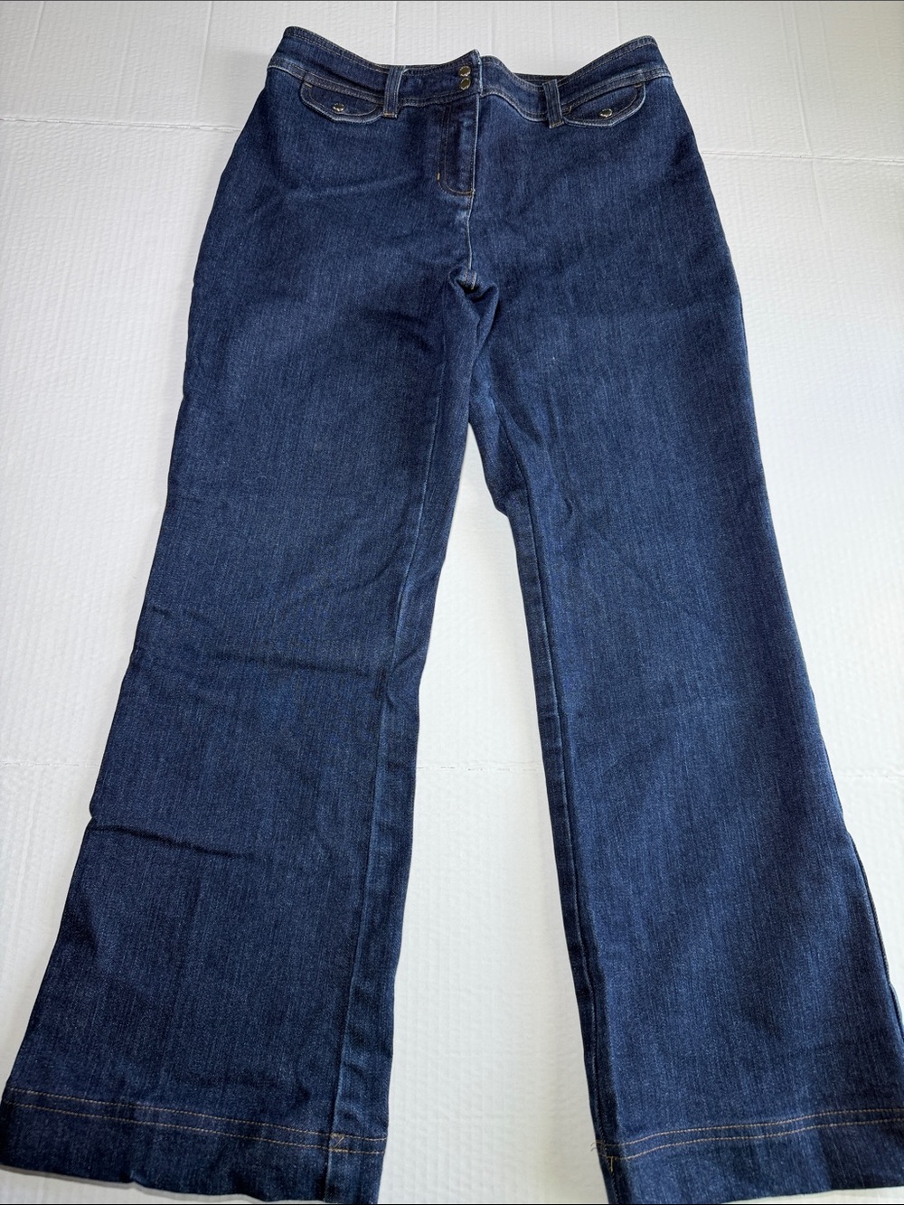 Jones New York Indigo Wide-Leg Flare Jeans Size 4p women’s